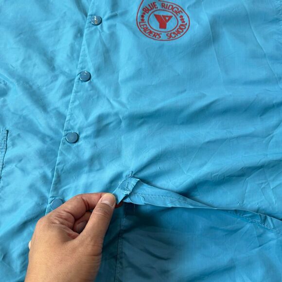 Vintage 70s YMCA BRLS Windbreaker Coach Jacket M - Picture 4 of 7
